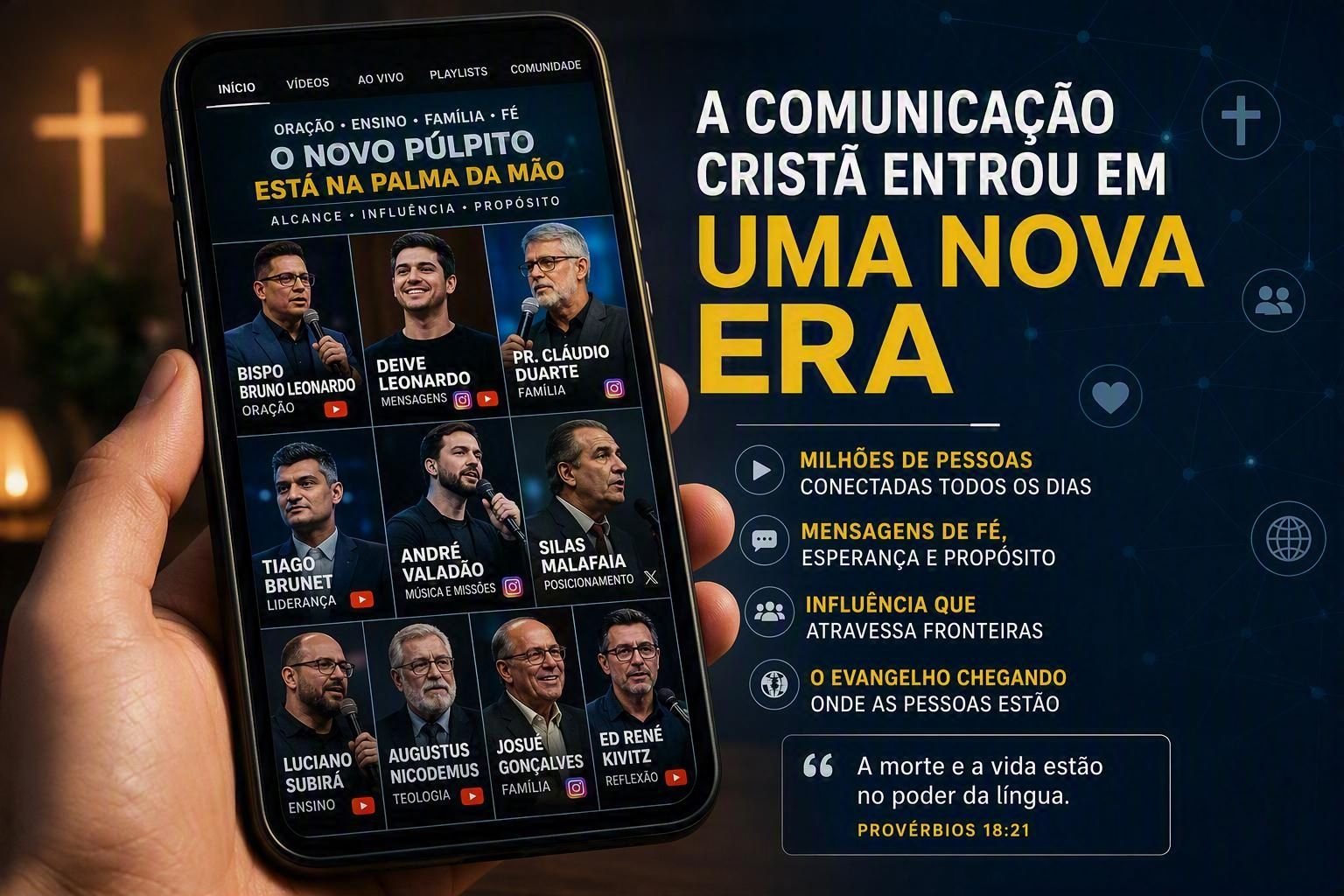 Os 10 Pastores Evangélicos Mais Influentes da Internet: Quem São os Líderes que Estão Transformando a Comunicação Cristã?